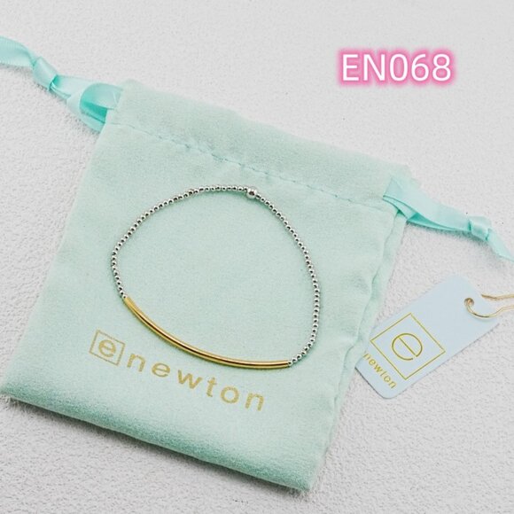 enewton Jewelry - Enewton Gold Curved Tube & Platinum Bead Bracelet